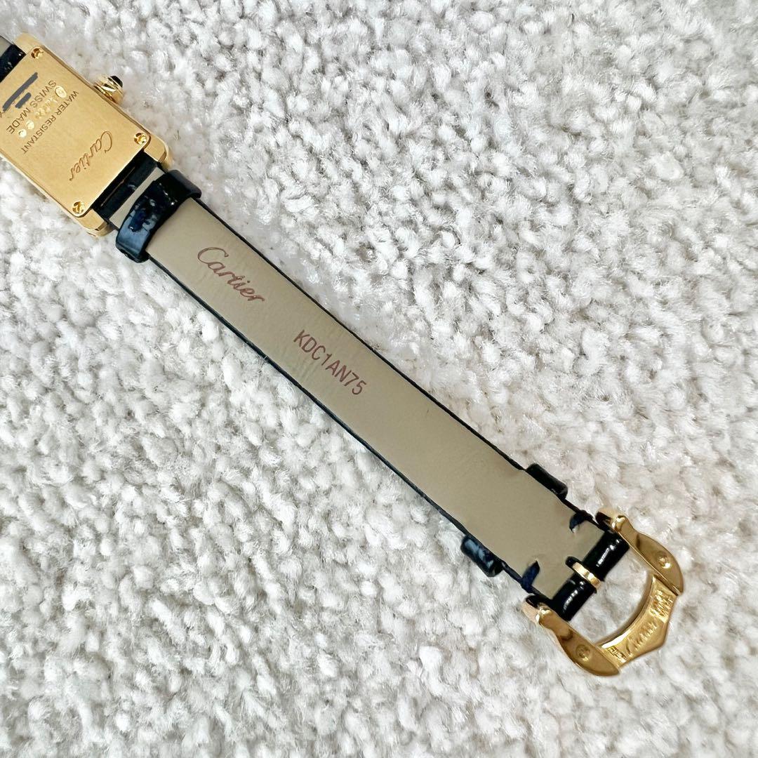 Cartier カルティエ タンクアメリカンミニ ベルト アリゲーター ネイビー