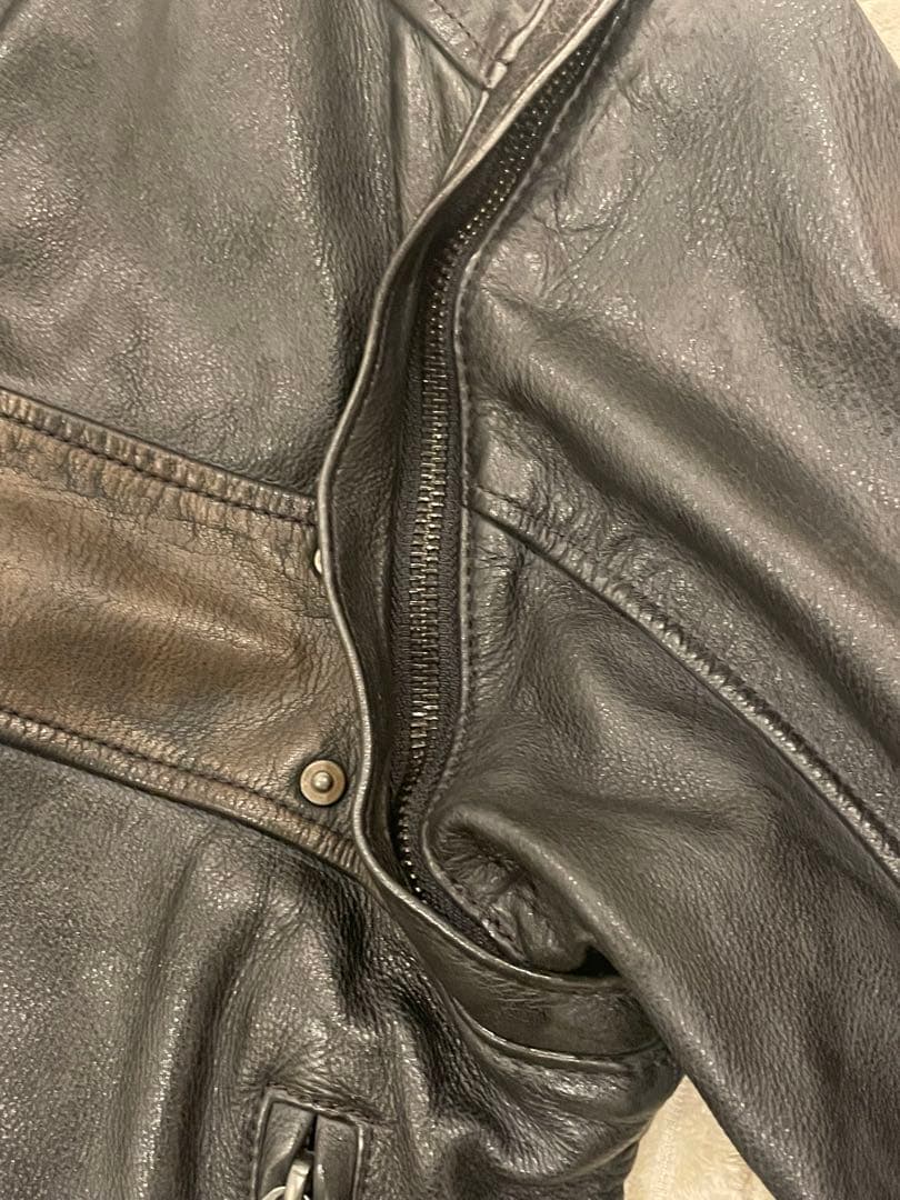 美品HARLEY-DAVIDSON ブラック本革ジャケットS冬用