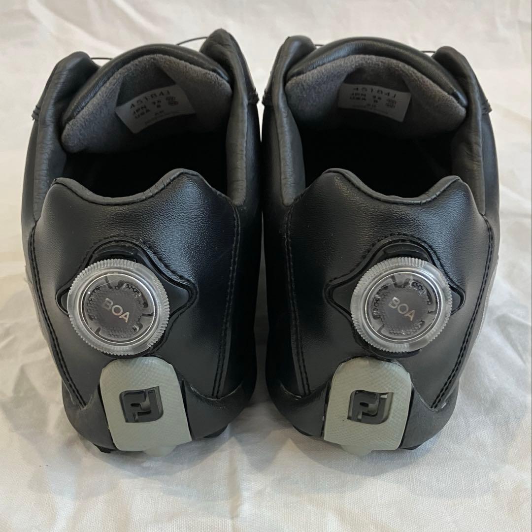 美品 フットジョイ EXL ゴルフシューズ スパイクレス BOA 黒 26cm