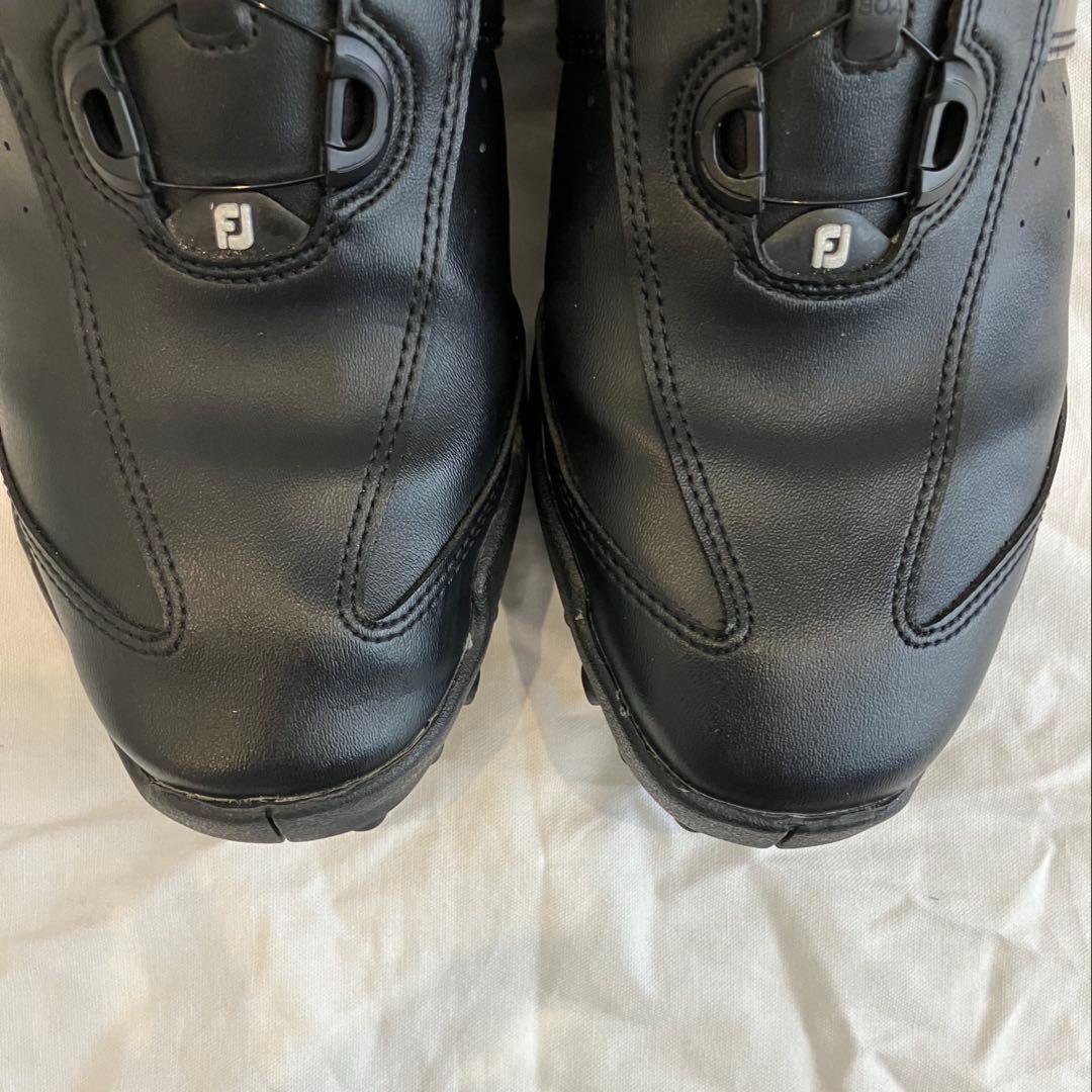 美品 フットジョイ EXL ゴルフシューズ スパイクレス BOA 黒 26cm
