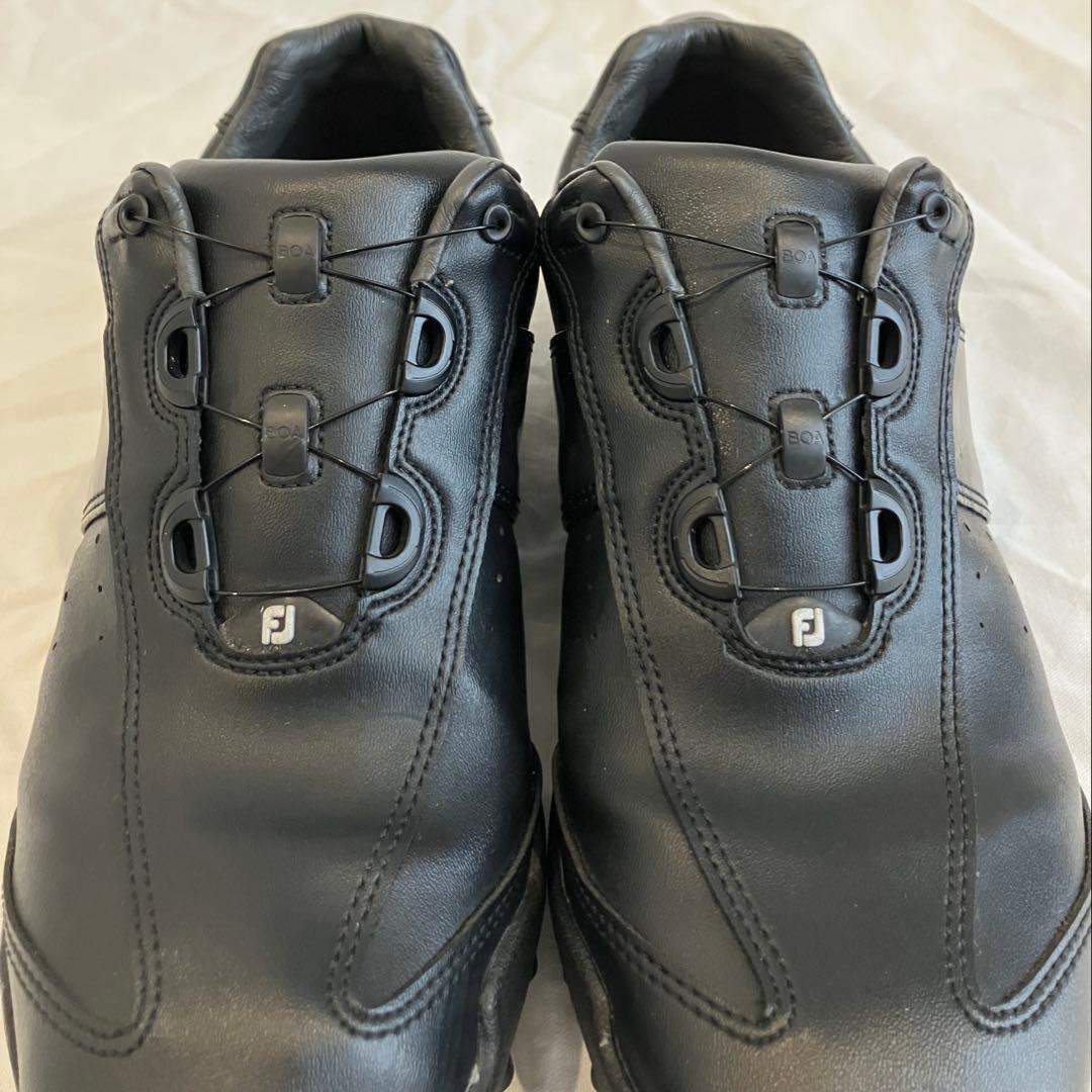 美品 フットジョイ EXL ゴルフシューズ スパイクレス BOA 黒 26cm