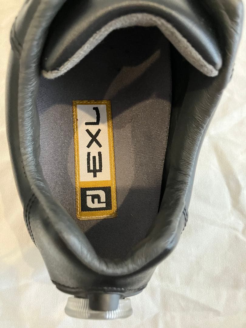 美品 フットジョイ EXL ゴルフシューズ スパイクレス BOA 黒 26cm