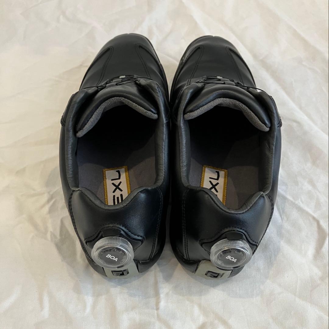 美品 フットジョイ EXL ゴルフシューズ スパイクレス BOA 黒 26cm