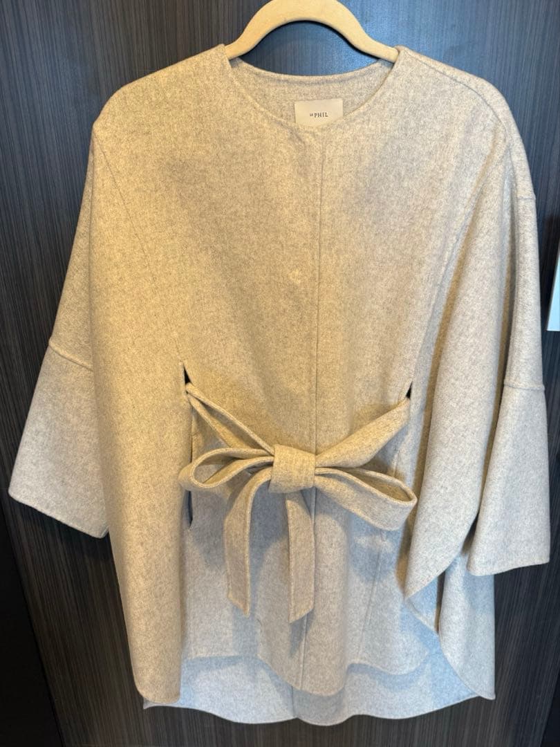 【美品】ルフィル　ウールリバーポンチョ　0サイズ