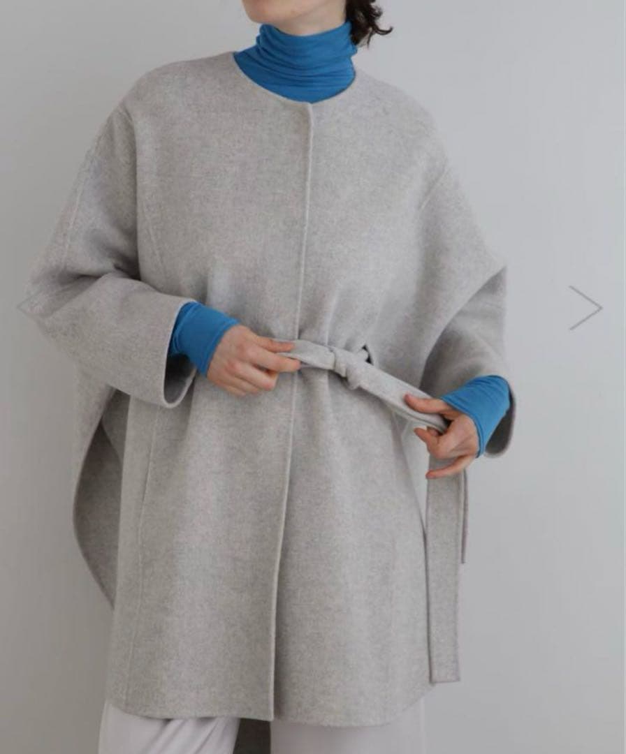 【美品】ルフィル　ウールリバーポンチョ　0サイズ