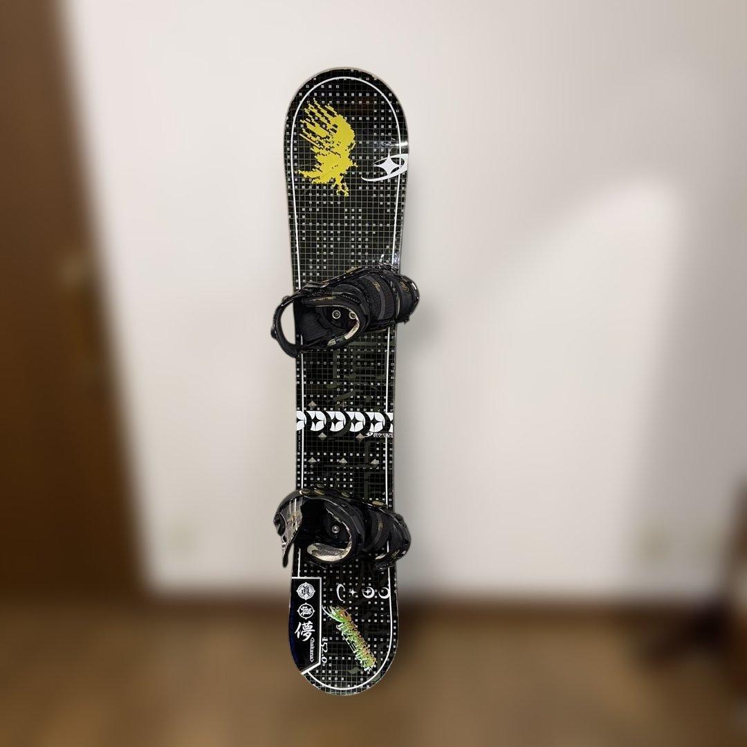 眞空雪板等　儚　152cm FLUX バインディング