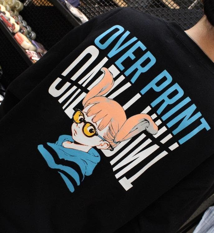 【年末限定値引】over print Inverted Heavy LS Tee