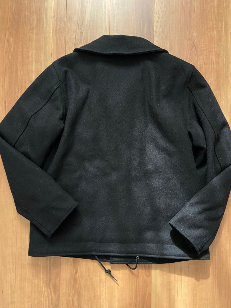 ヒューストン メルトン N-1 デッキジャケット 黒　 XL