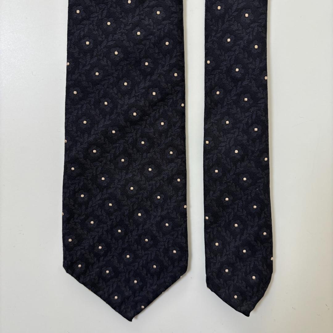未使用 Atto Vannucci アットヴァンヌッチ 小紋 ネクタイ ①