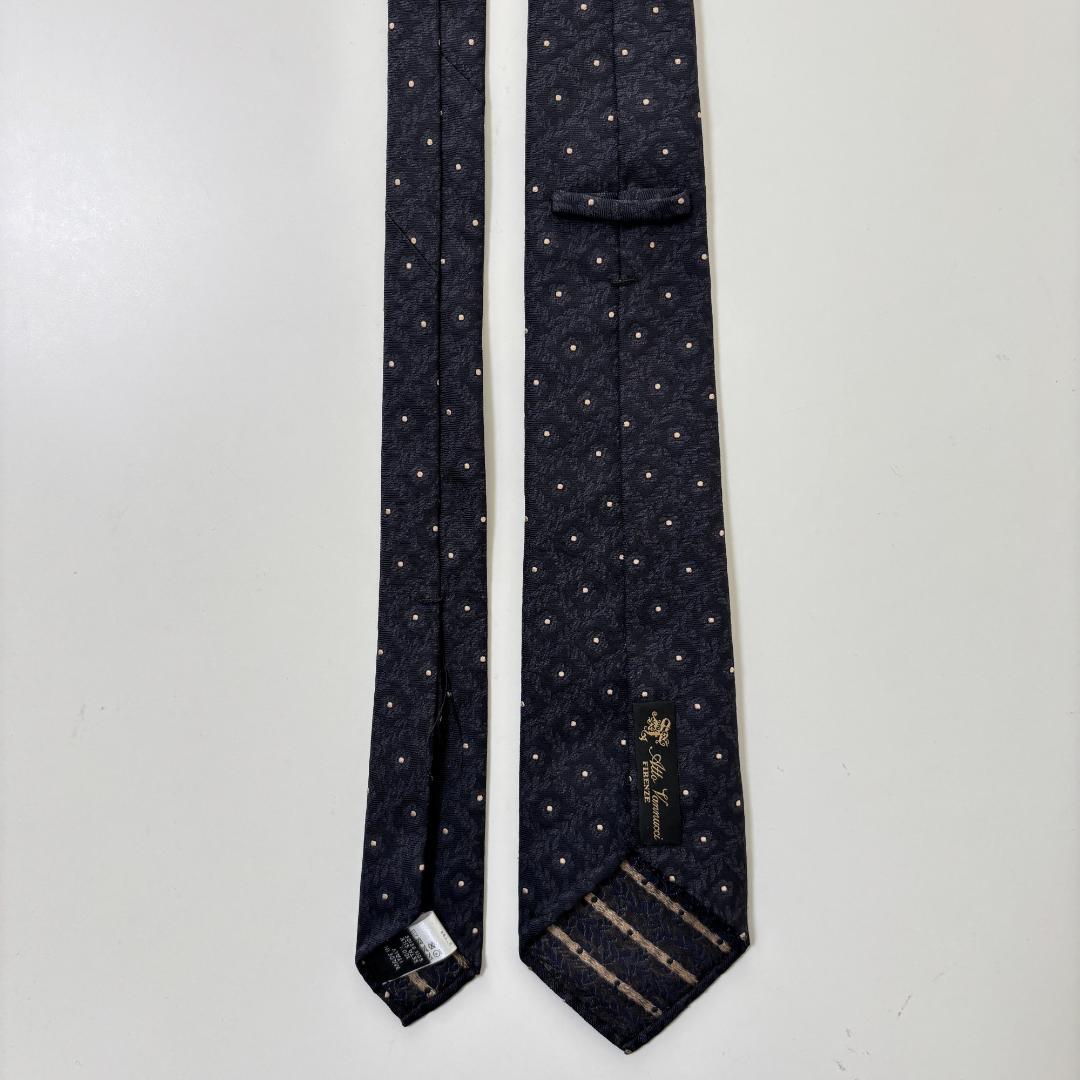 未使用 Atto Vannucci アットヴァンヌッチ 小紋 ネクタイ ①