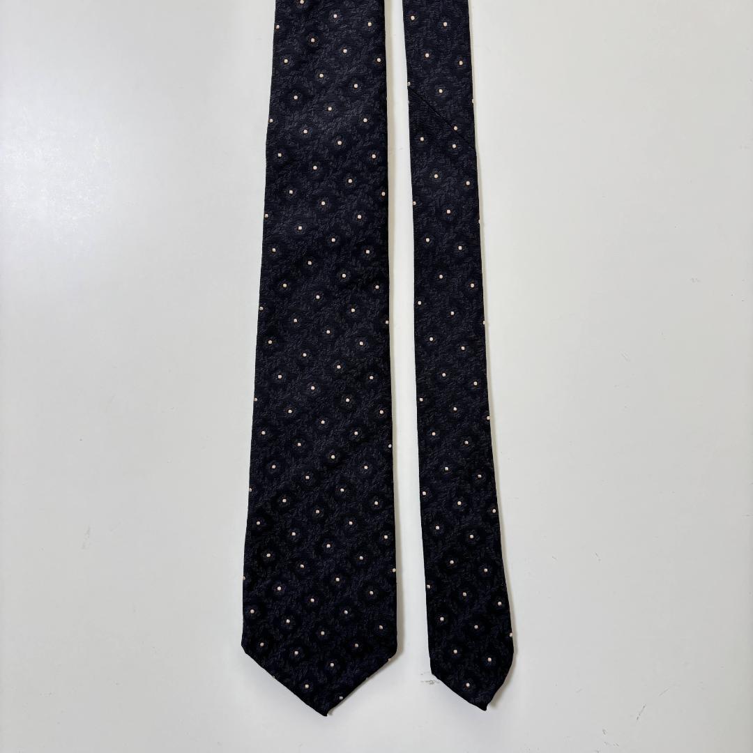 未使用 Atto Vannucci アットヴァンヌッチ 小紋 ネクタイ ①