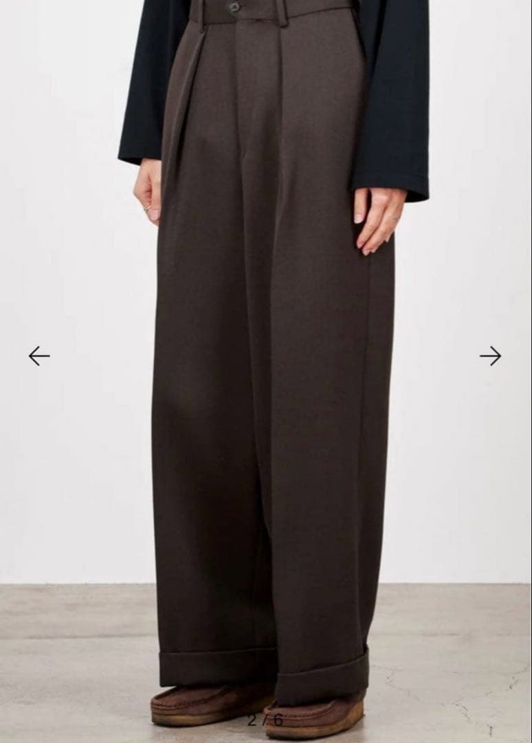 パンツ MARKAWARE PLEATED WIDE TROUSERS