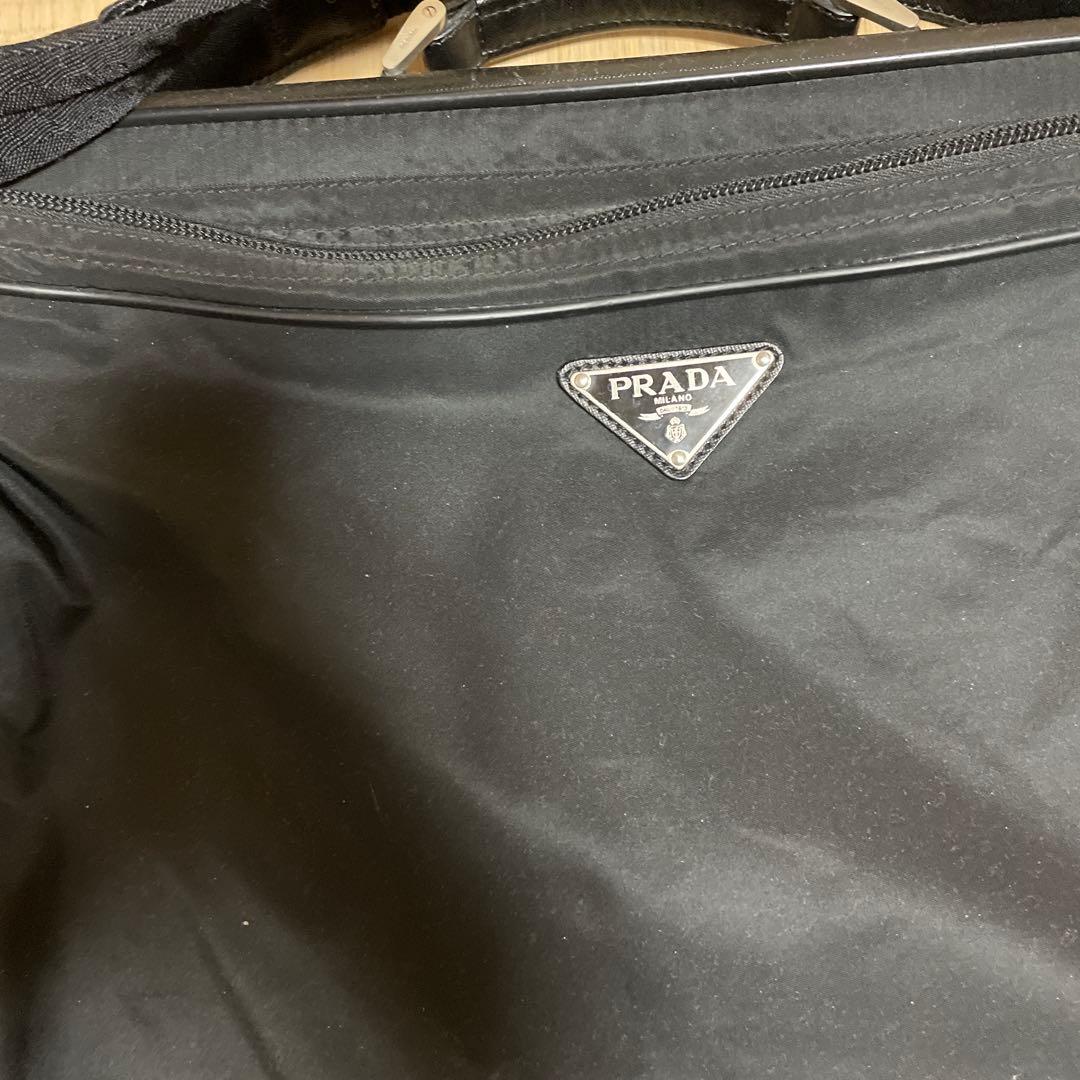 PRADA ブラック ナイロン ビジネスバッグ