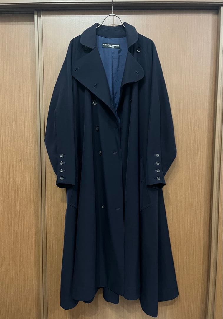 ジャケット・アウター 80s katharine hamnett drape long coat