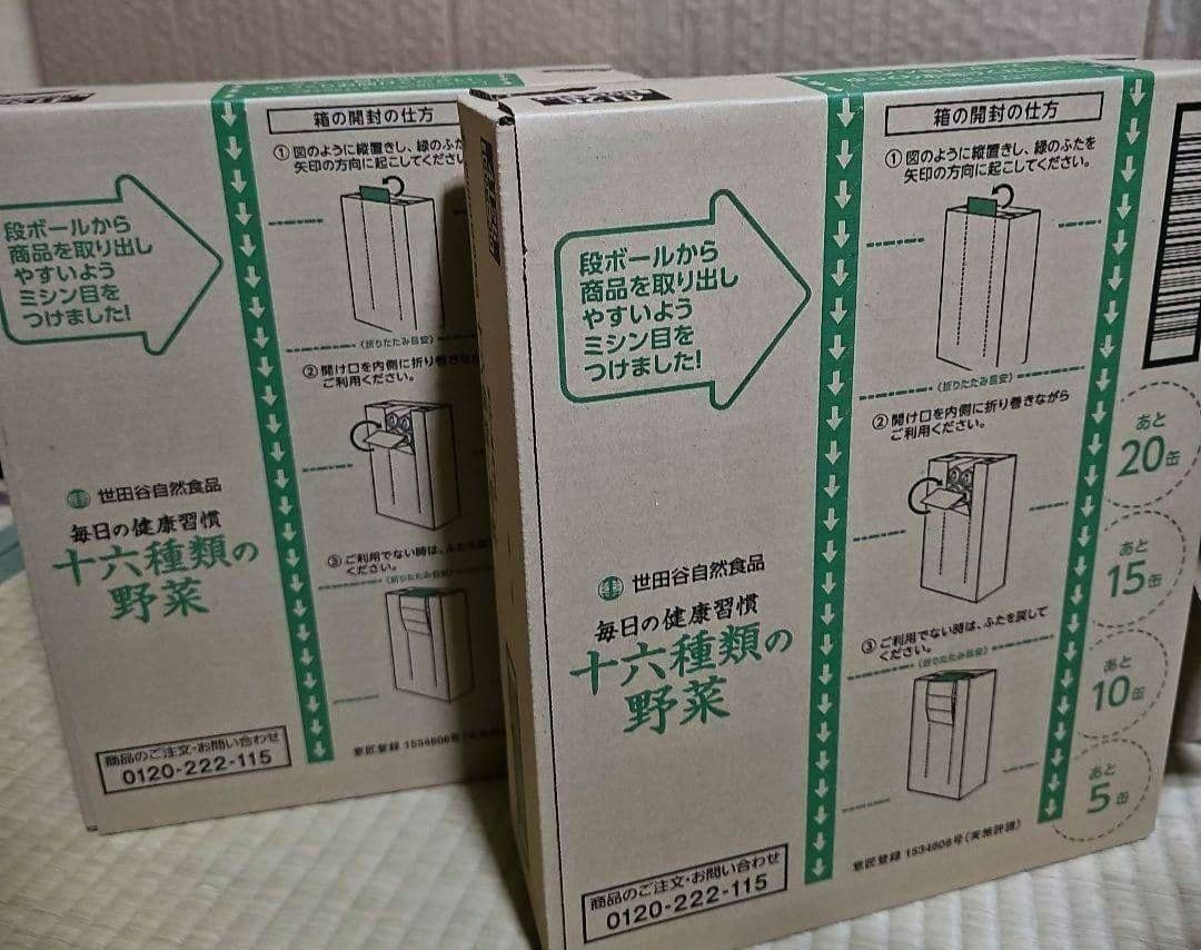 ヒロくん専用　世田谷自然食品　 十六種類の野菜　ジュース 30本×2箱