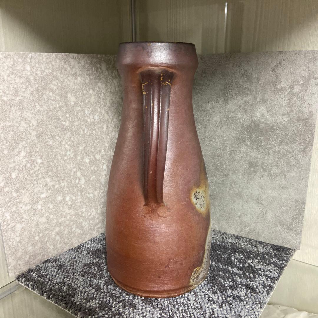 清水妙子　備前焼　水差し　ピッチャー　作家物　25センチ