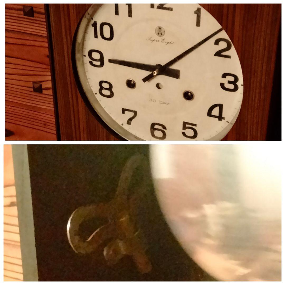 【新品】愛知時計 ボンボン時計 アンティーク 掛け時計 振り子時計 昭和レトロ