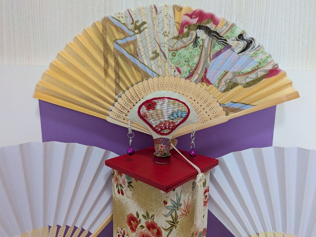 ココちゃん専用‼️「京扇子付！」（NEW）投扇興セット。
