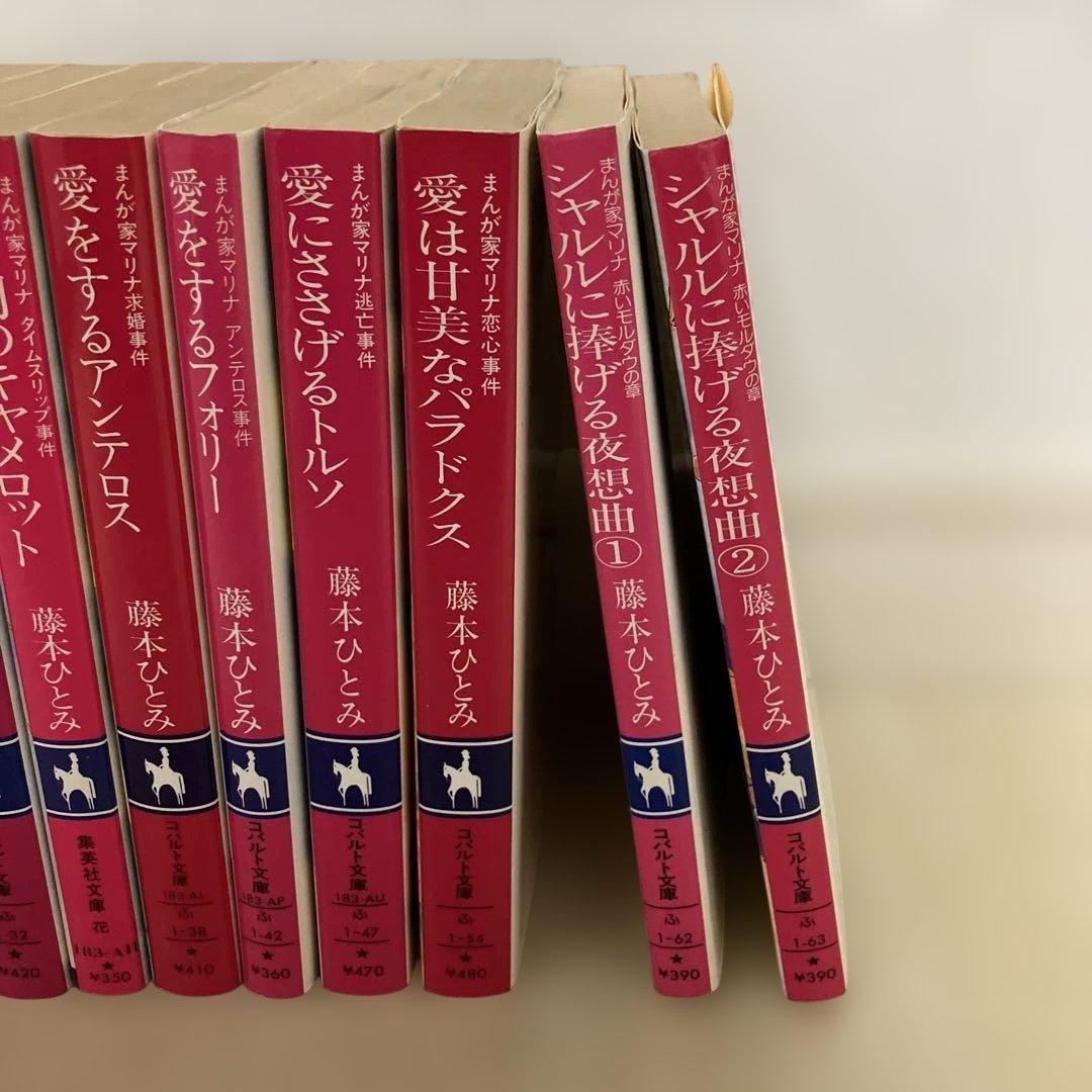 藤本ひとみ　漫画家マリナシリーズ22冊