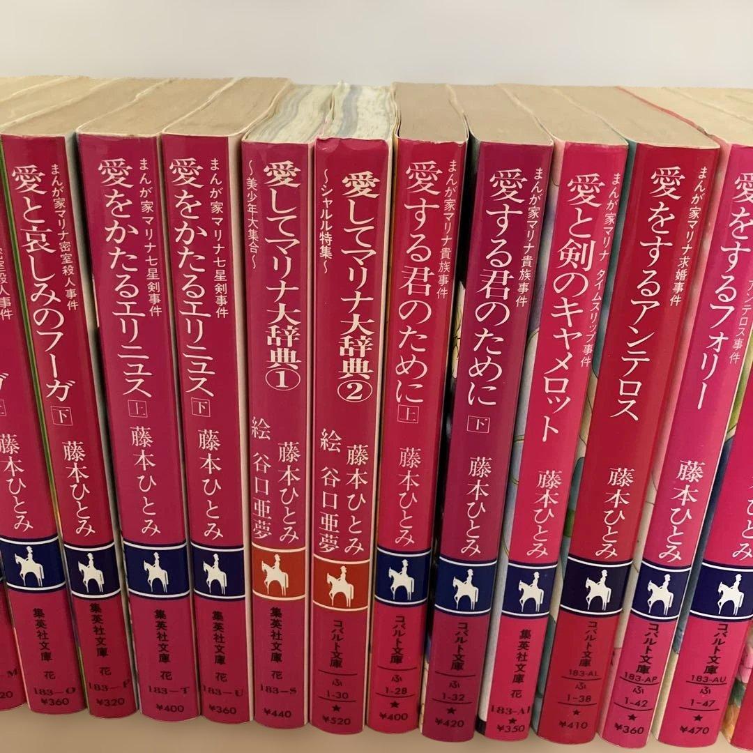 藤本ひとみ　漫画家マリナシリーズ22冊