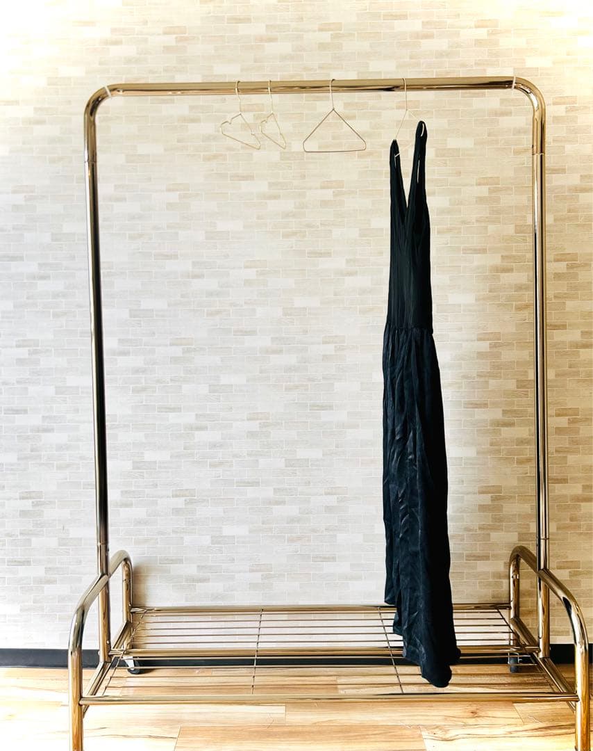 ハンガーラック　アンティーク　ゴールド　スチール　什器