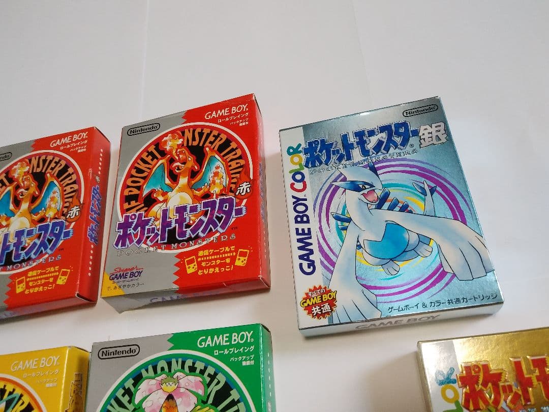 中古品　空箱多め　ポケットモンスター　ゲーム　空箱　まとめ売り　赤　金銀　など