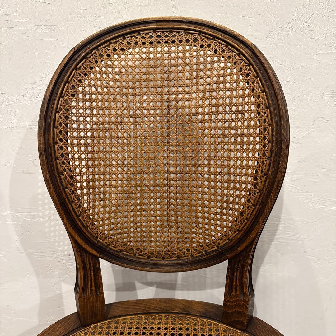 ヴィンテージ　ダイニングチェア　カフェチェア　ラタンチェア　3
