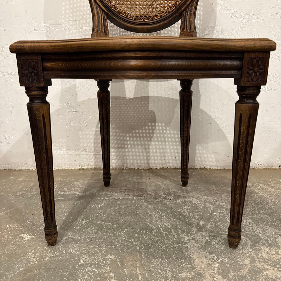 ヴィンテージ　ダイニングチェア　カフェチェア　ラタンチェア　3