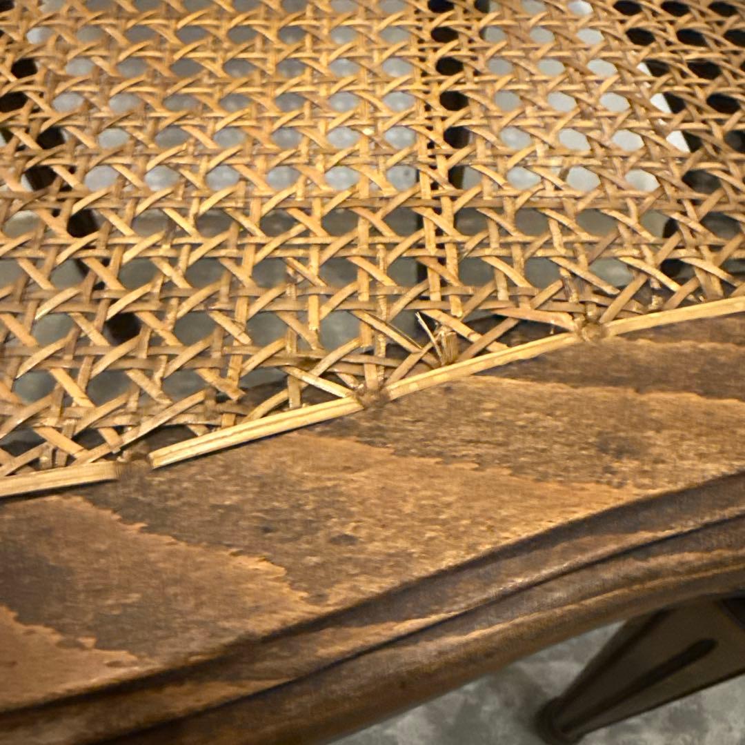 ヴィンテージ　ダイニングチェア　カフェチェア　ラタンチェア　3