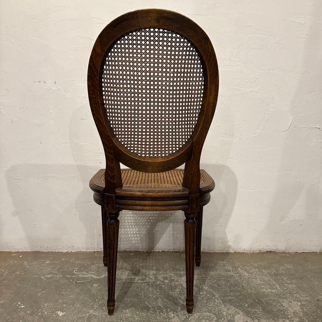 ヴィンテージ　ダイニングチェア　カフェチェア　ラタンチェア　3