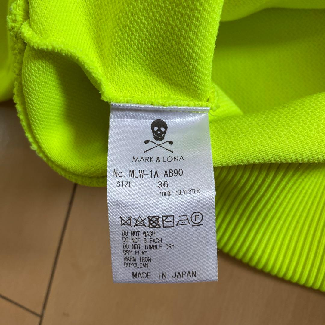 MARK & LONA 蛍光グリーン スウェット