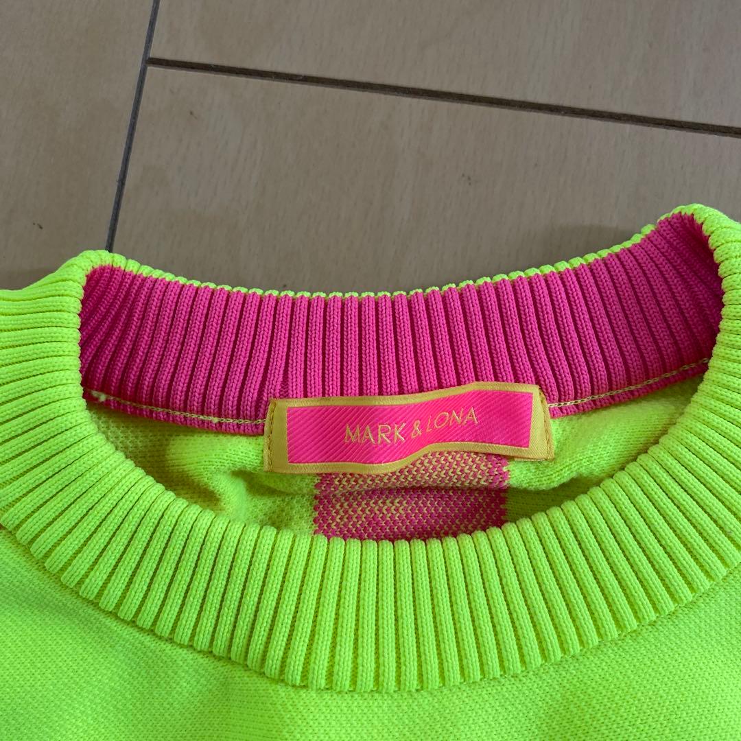 MARK & LONA 蛍光グリーン スウェット