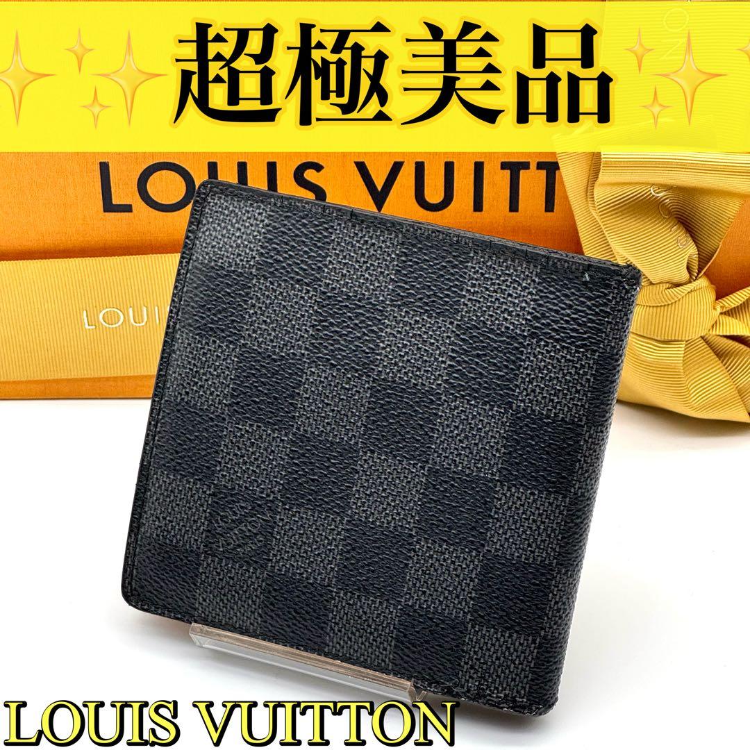 【美品】 ルイヴィトン ダミエグラフィット ポルトフォイユ マルコ カード4枚