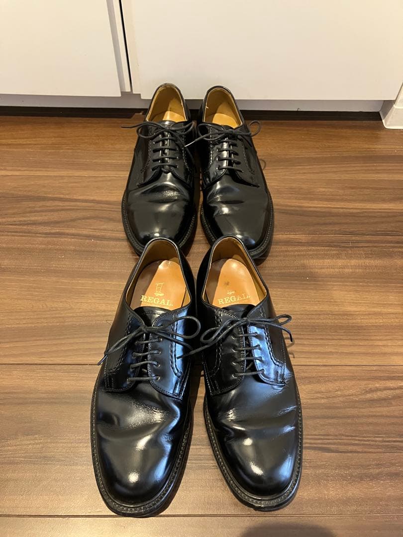 REGAL ブラック プレーントゥ　24.5cm 2504