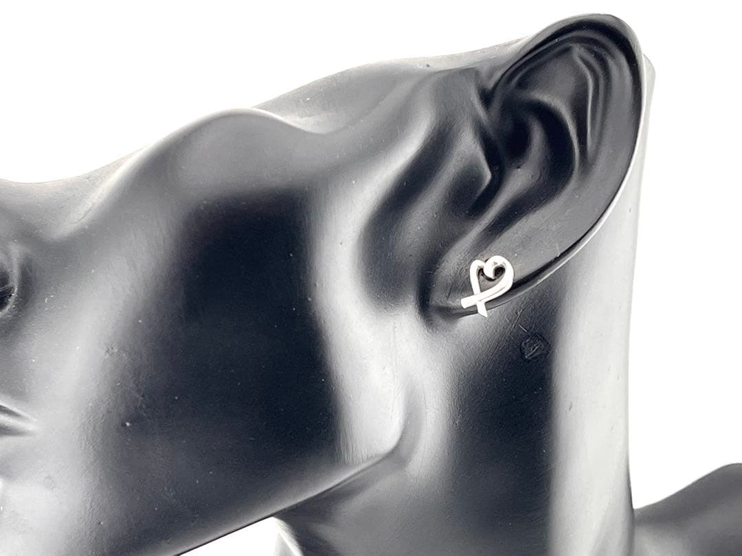c985 美品　ティファニー　ラビングハート　ピアス　パロマピカソ　925