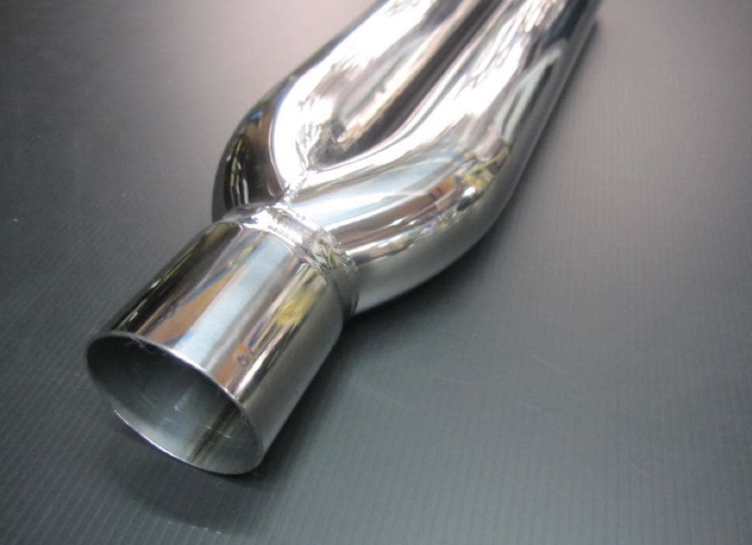 ステンレスマフラー 50.8Φ　Y字サポート　ワンオフマフラー　　旧車　汎用