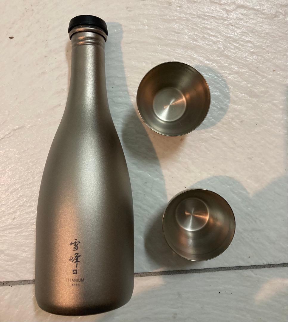 スノーピーク| 酒筒＋お猪口２つTitaniumセット