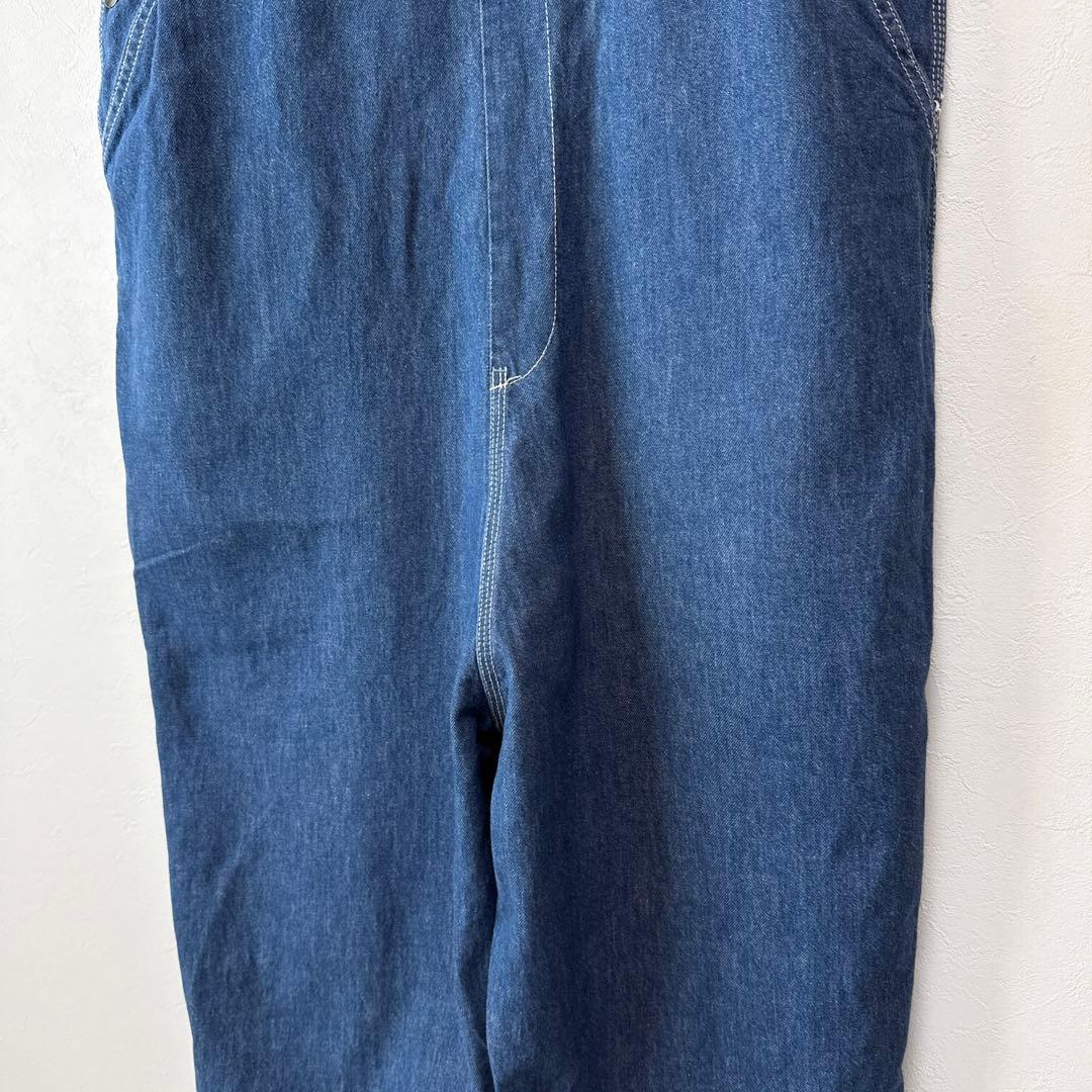 美品 BEAMS BOY アジャスターオーバーオール サロペット 古着風 ブルー