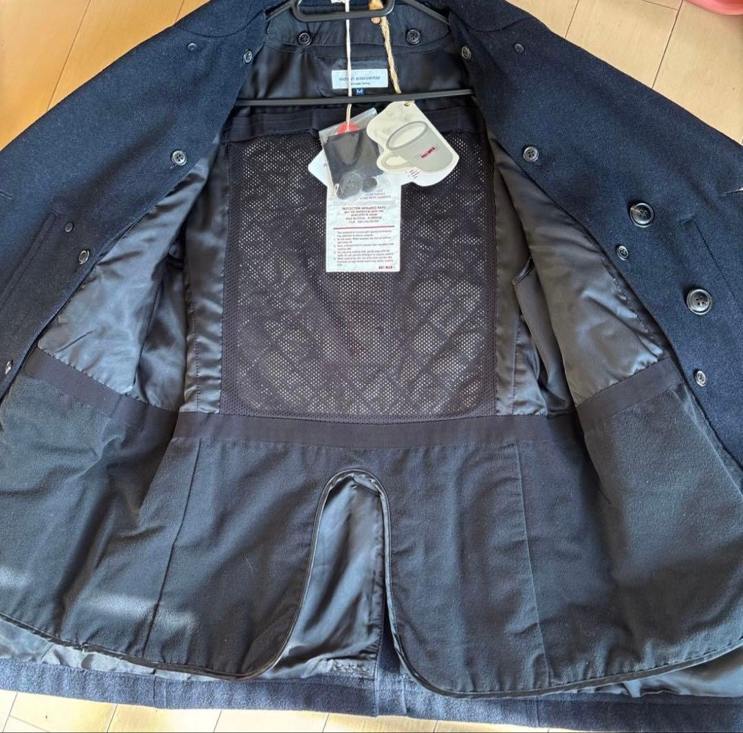 ナノユニバース ピーコート 蓄熱 アルミニウム 高機能防寒 ライナー付 未使用品