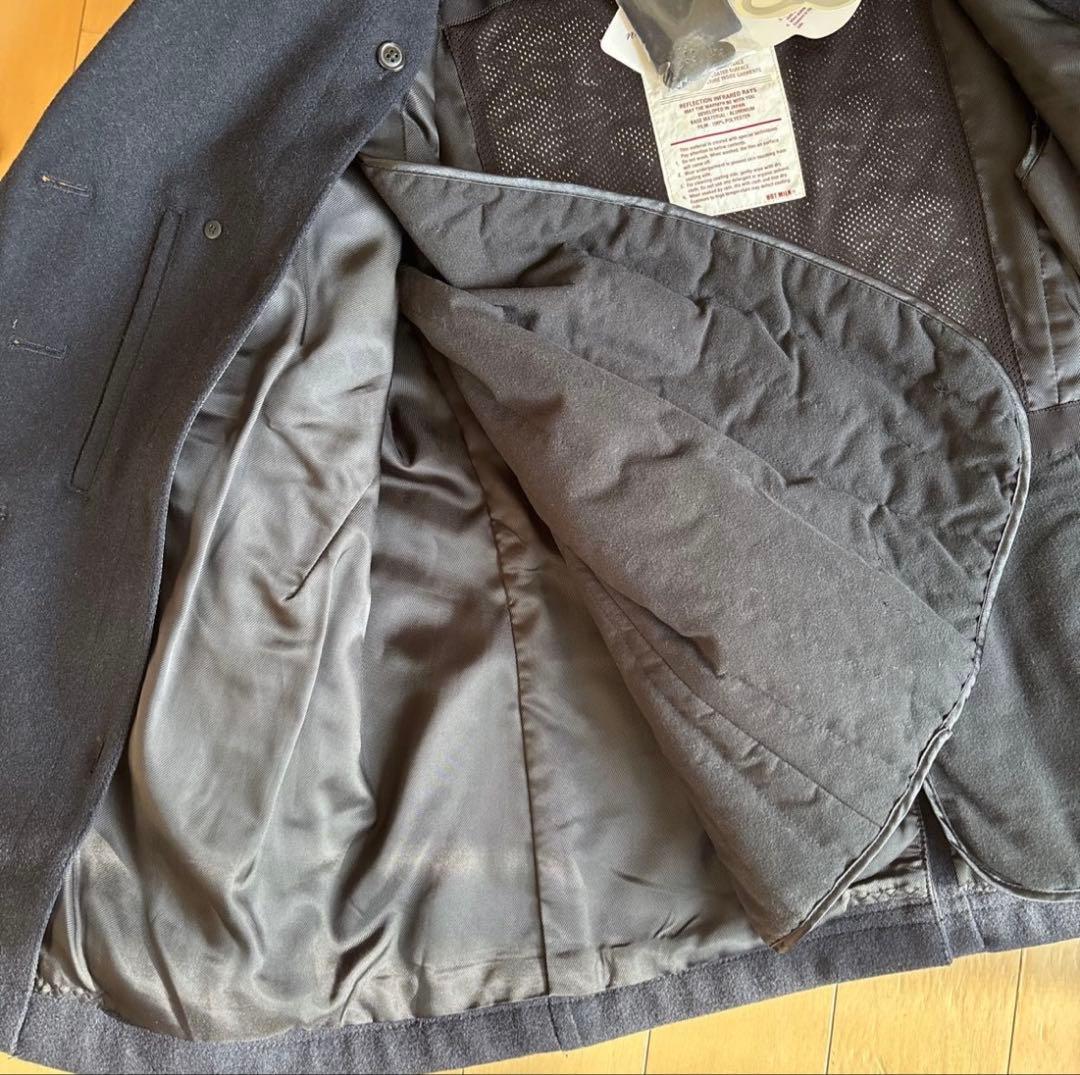 ナノユニバース ピーコート 蓄熱 アルミニウム 高機能防寒 ライナー付 未使用品