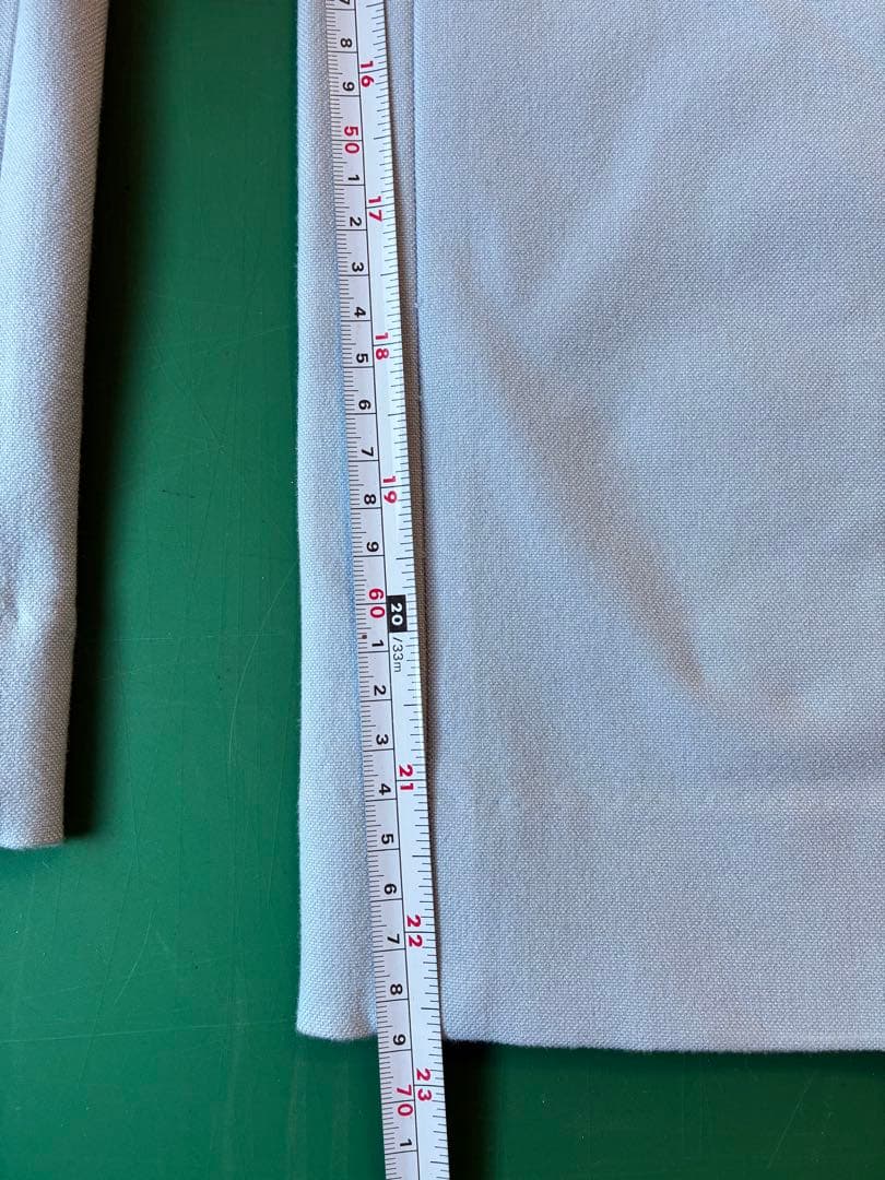 B-THREE ミルキーダブルウォーム　ストレートパンツ　パウダーブルー