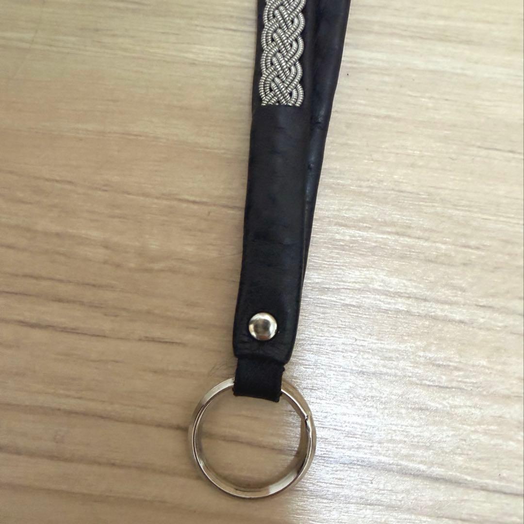 【美品】YOHEI NOGUCHI 編み込み ハンドストラップ キーリング