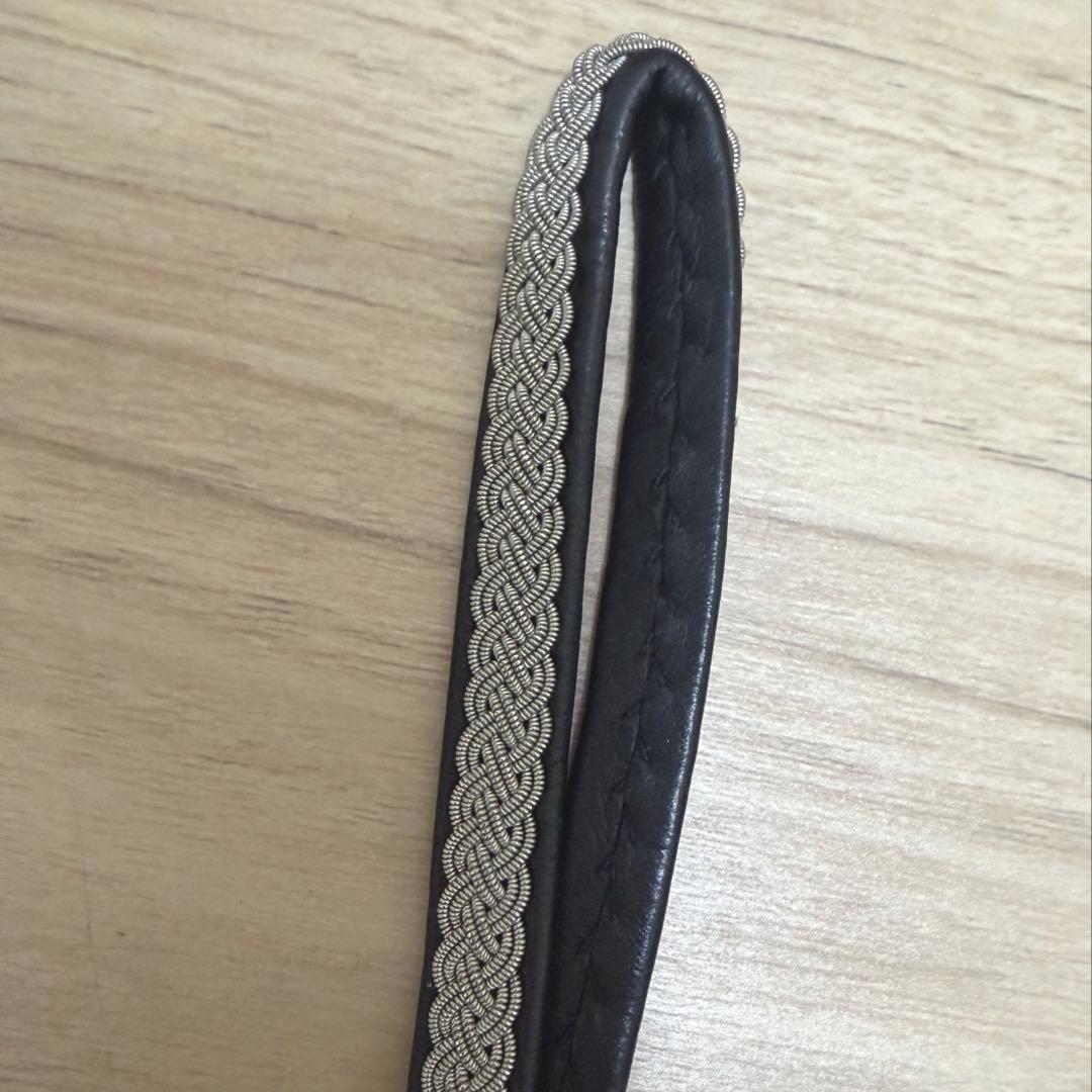 【美品】YOHEI NOGUCHI 編み込み ハンドストラップ キーリング