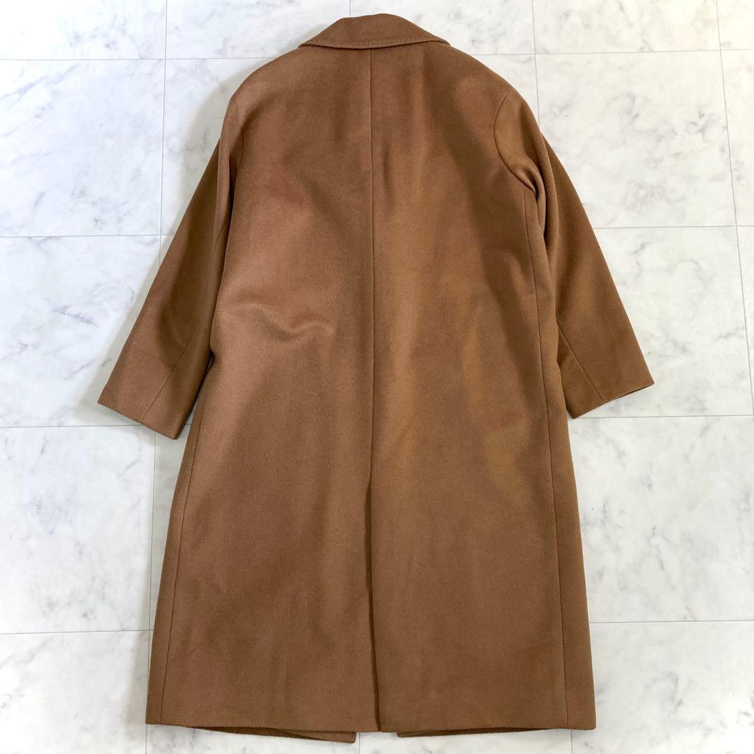 美品 23区 21AW ウールカシミヤビーバー チェスターコート ブラウン 36