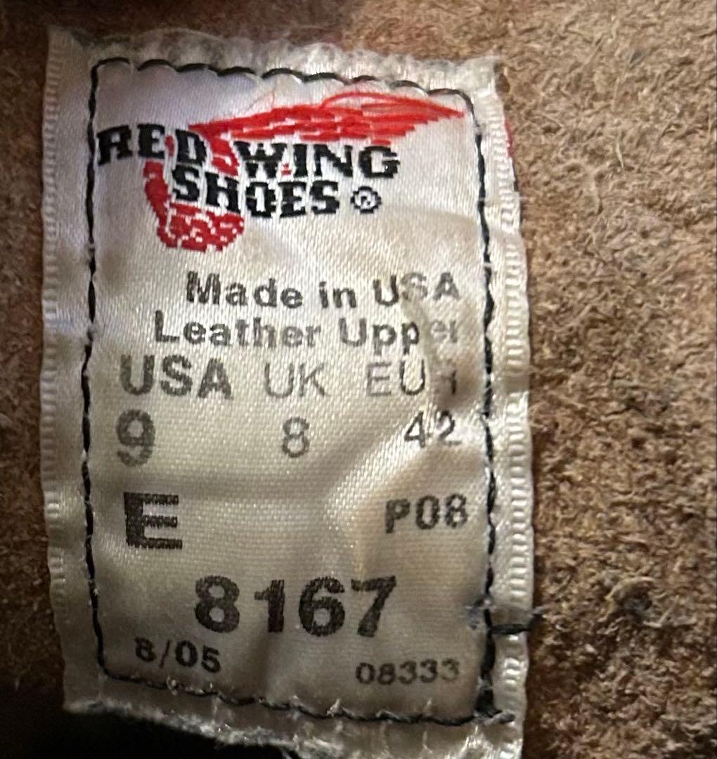 RED WING レッドウィング 8167 アイリッシュセッター US9 27㎝