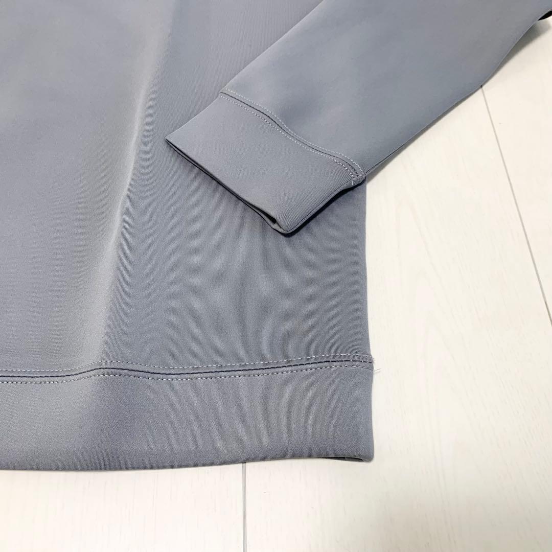 【超美品】ブリーフィング ゴルフ 3D ロゴ クルーネック プルオーバー グレー