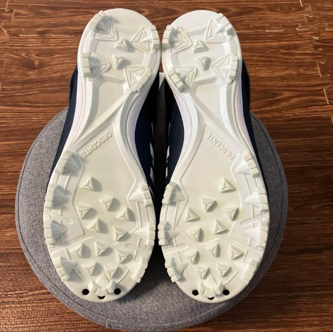 デサント　野球スパイク25cm コウノエベルト ネイビー ホワイト