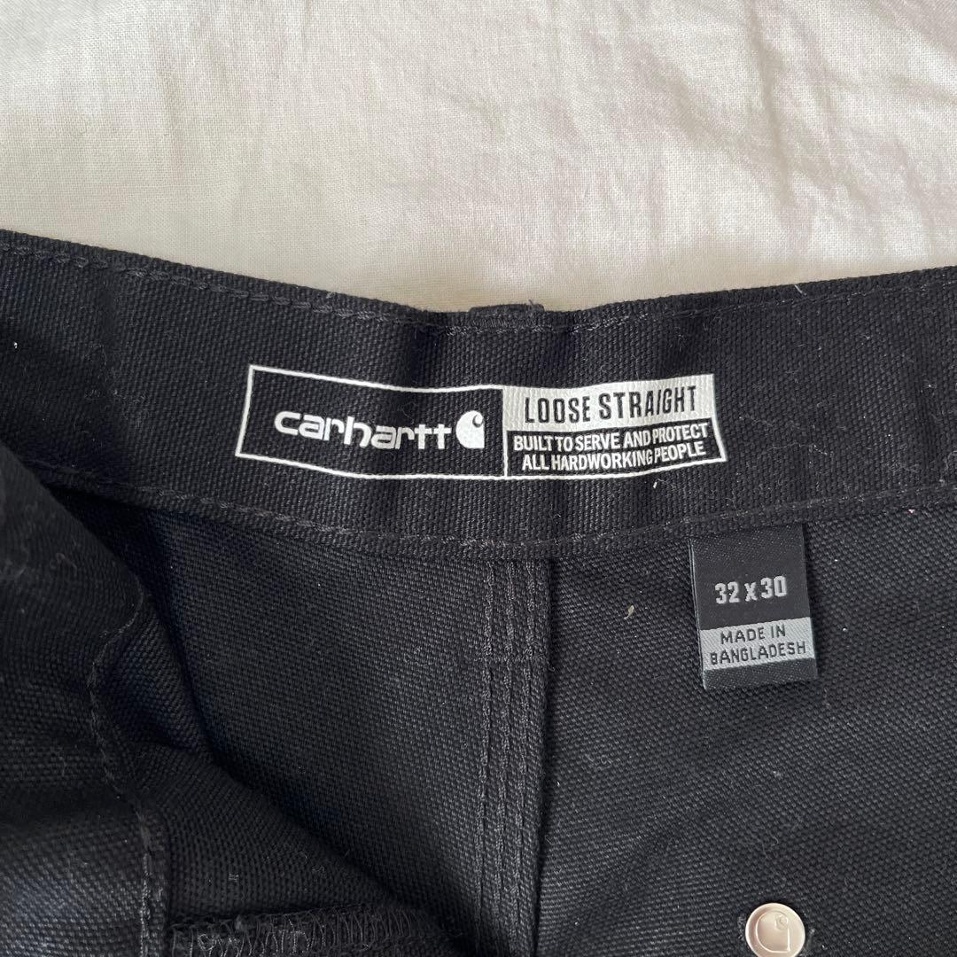 ふ*み様 カーハート　ダブルニー　B01 ブラック　W32 L30
