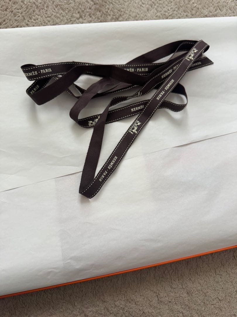 エルメス　マフラー　オレンジ