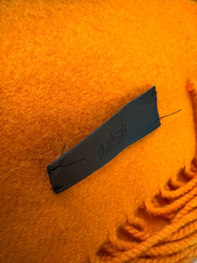 エルメス　マフラー　オレンジ